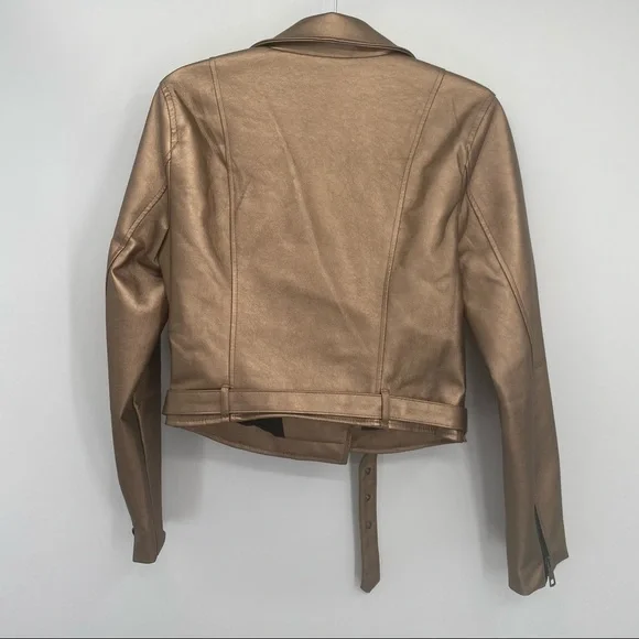 Romeo & Juliet CoutureMetallic Faux Leather Jacket - Picture 3 of 11
